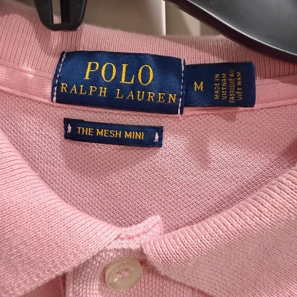 Polo Ralph Lauren Pink Mini Mesh Polo Dress. medium - Picture 5 of 9